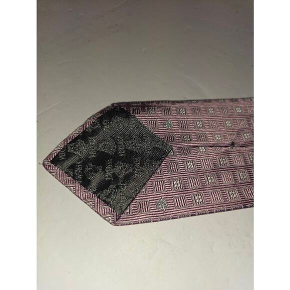 Vintage Versace Medusa Head Baroque Purple Metallic Silk Tie Made in Italy - Picture 3 of 6